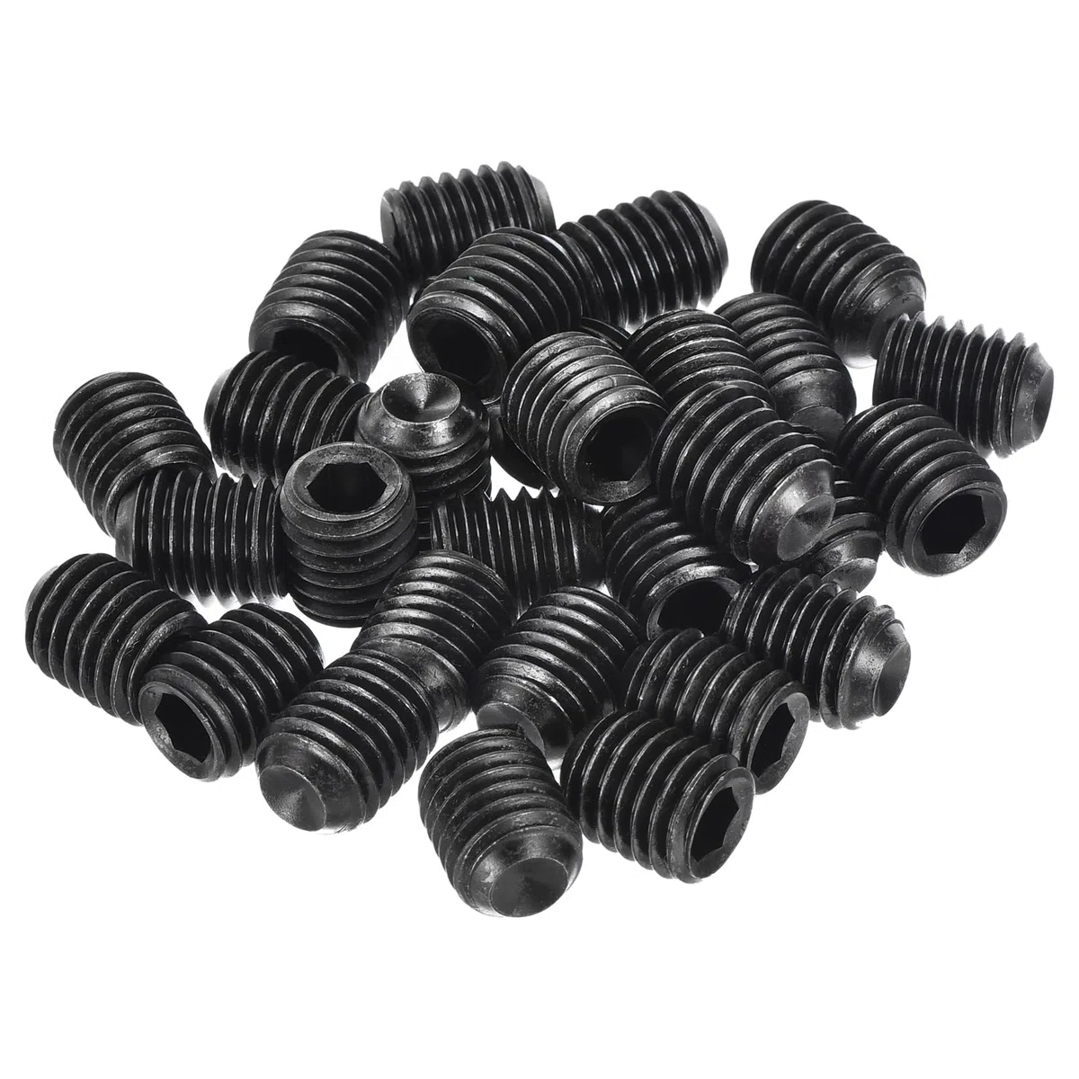 QUARKZMAN Viti A Testa Cieca A Brugola, 30Pz M10x12mm Metriche - Viti A Testa Cieca A Brugola In Acciaio Al Carbonio A Punta Tronca, Per Riparazione Strumenti Compatti, Macchinari (Nero)