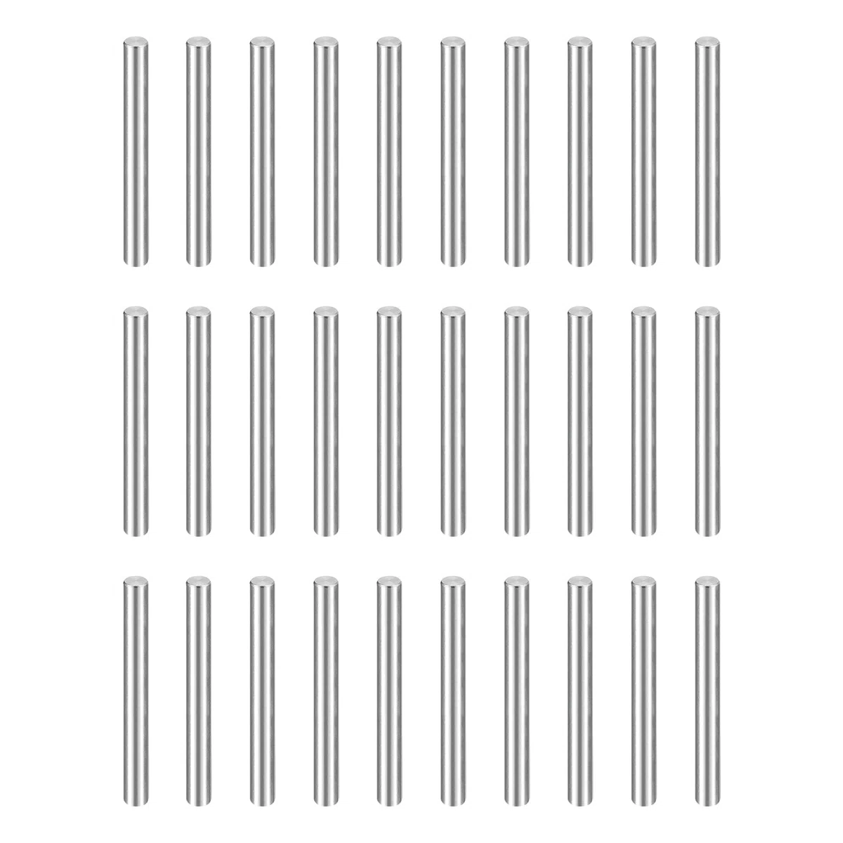 QUARKZMAN 50Pcs Spinotti Cilindrici M1(1mm) X 10mm Acciaio Inossidabile 304 Supporto Mensola Perno Asta Elementi Di Fissaggio Per Dispositivi Metallici, Argento