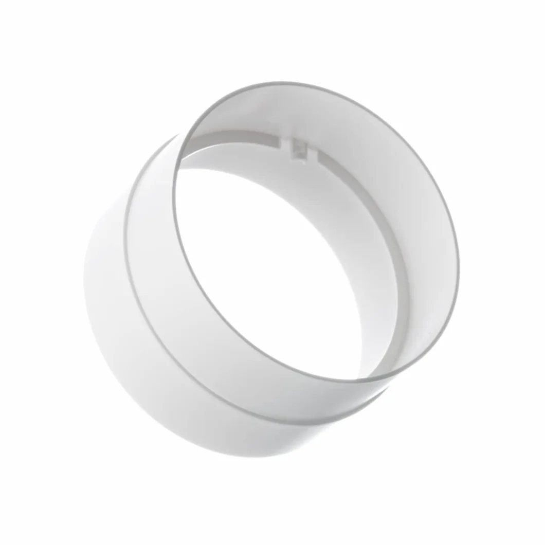 Ø 100mm Connettore Per Tubo Tondo - Giunto/Raccordo per Tubi di Ventilazione - Plastica PVC