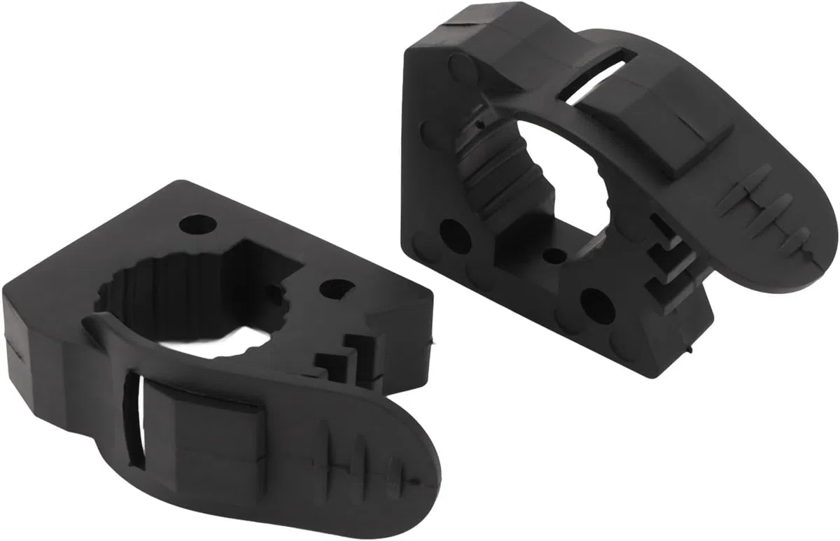 2 morsetti in gomma a sgancio rapido per strumenti di diametro da 2,5 cm a 3,8 cm, supporto per attrezzi resistente con vestibilità regolabile per UTV ATV, camion, barca, treno, design pratico e