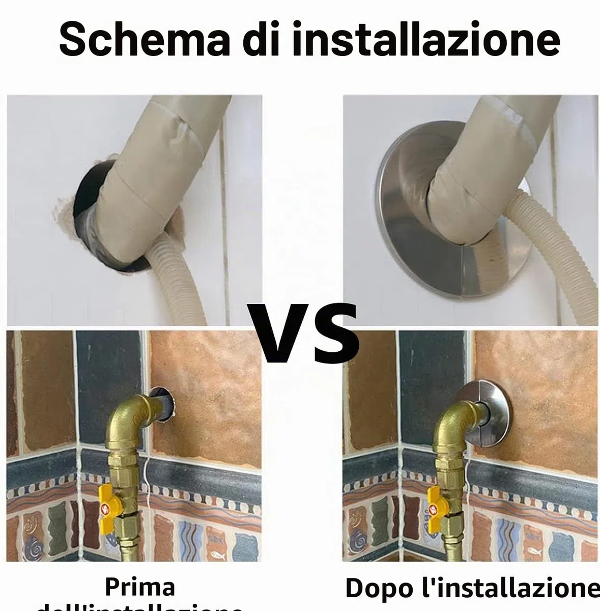 Rosetta per tubo stufa, copertura in acciaio inox, manicotto per tubo, supporto per camino, ginocchio per stufa, rosetta per cappa del camino, piastra di base (DN 80mm)