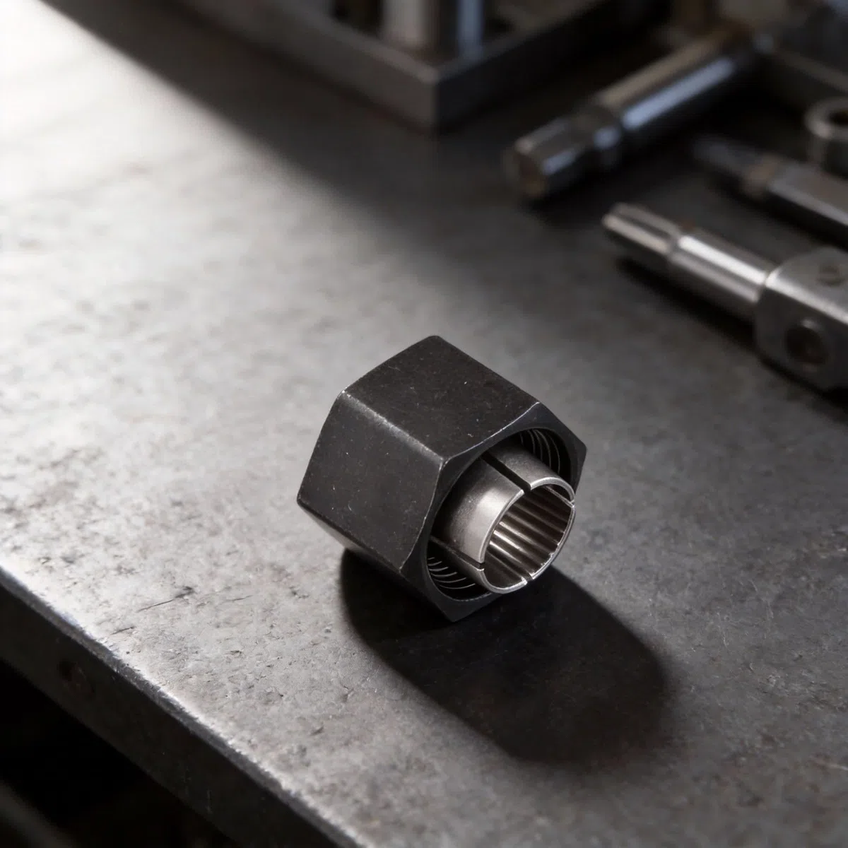 Pinza per fresatrice in metallo, 12 mm e 12,7 mm, per Dw616 Dw618 Dw621 Dw616m Dw618p e per Bosch 1617 1618 1613, accessorio per utensili per la lavorazione del legno, finitura nera, confezione da