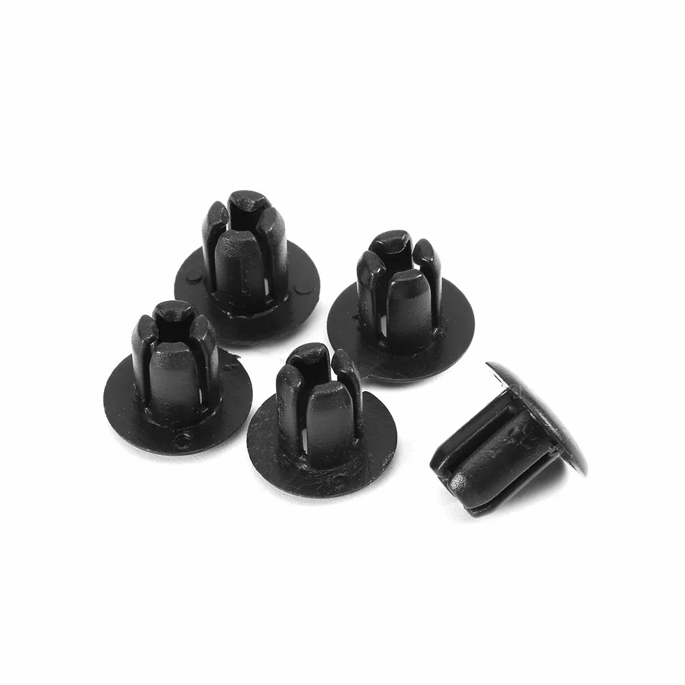 Rivetti in plastica, clip di fissaggio per biciclette, Auto Rivetti Plastica, clip per rivetti in plastica 100pcs 6mm carenature, pannelli portiera, per