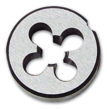 Filiera Tonda Ø int. 12 mm Passo MA 1,75 Ø est. 38X14 mm in acciaio temperato
