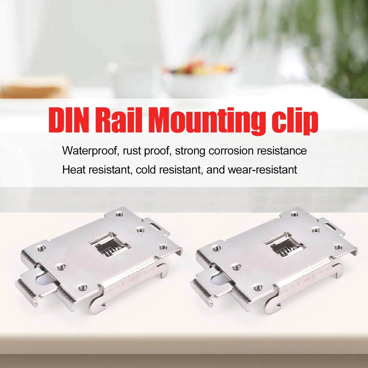 4 Pezzi Clip di Fissaggio per Relè a Stato Solido, Con Viti di Fissaggio, Garantisce una Tenuta Stabile, Adatta All'adattatore per Guida DIN da 35 mm, per Il Montaggio di Relè (dimensioni uniformi)