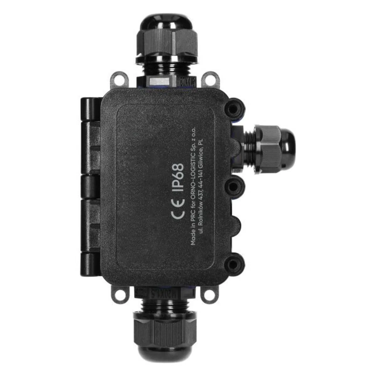 Scatola Derivazione Esterna HD 0,5-6,0mm² Scatola Stagna Elettrica da Esterno IP68 Scatola di Giunzione per Cavo Ø7-12mm Resistenza ai Raggi UV e agli Urti IK09 (3 vie: 2xM20, 1xM16)