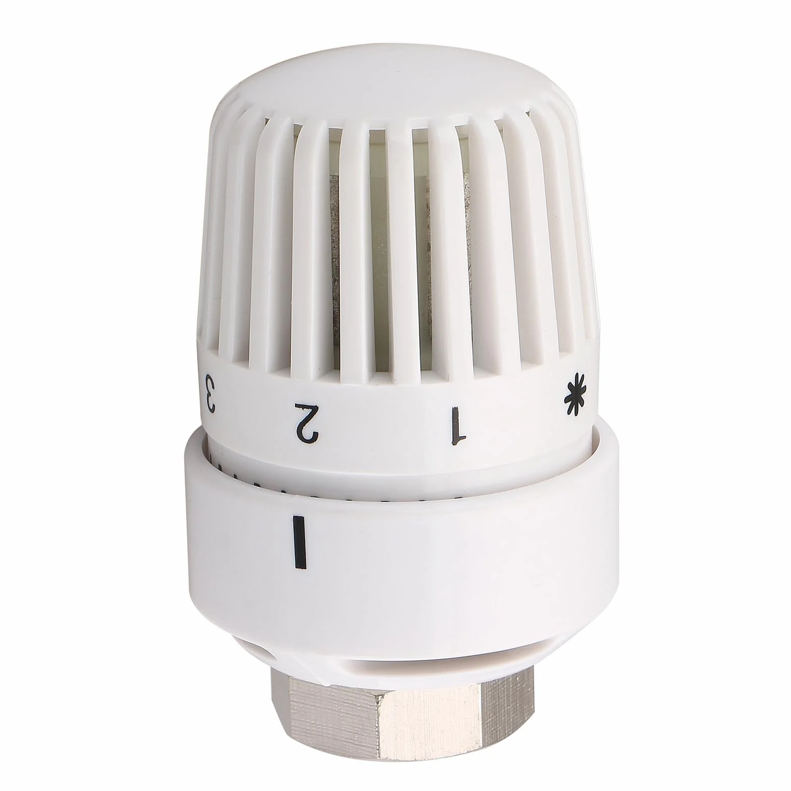 Wengart Testa Termostatica per Radiatori WG4005 – Attacco Universale M30x1,5 – Sensore a Liquido ad Alta Precisione – Con Protezione Antigelo e Limitatore di Temperatura – Bianco – Solo Testa