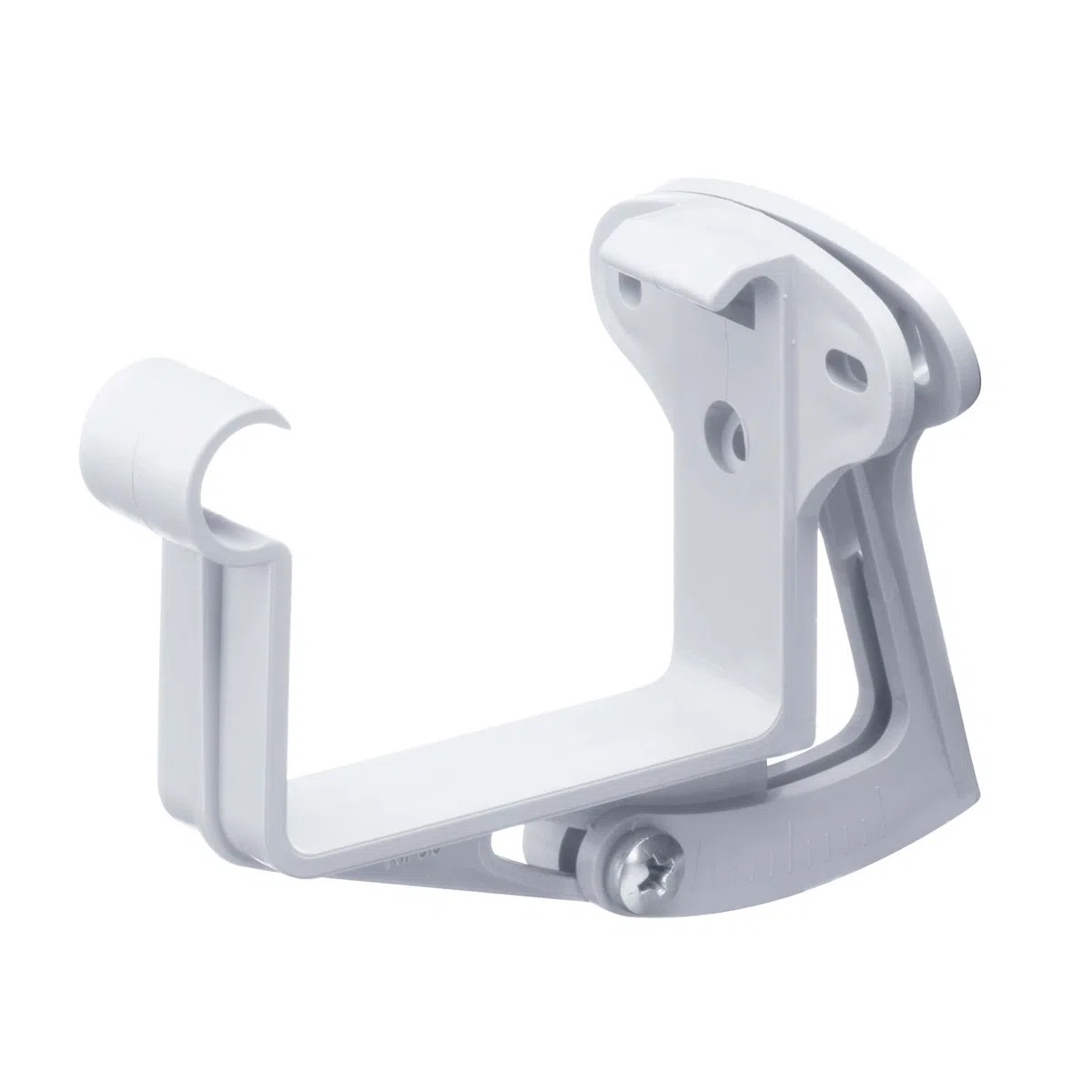 INEFA Staffa per grondaia regolabile, grondaia a scatola 68mm, bianco supporto per grondaia, accessori per grondaie pvc, montaggio facile, Made in Germany