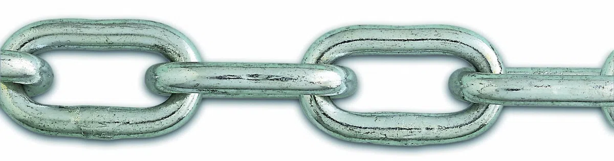 Chapuis LVBS2 Catena saldata maglia corta - Acciaio zincato - 30 kg - Diametro 2,5 mm - Lunghezza 2,5 m