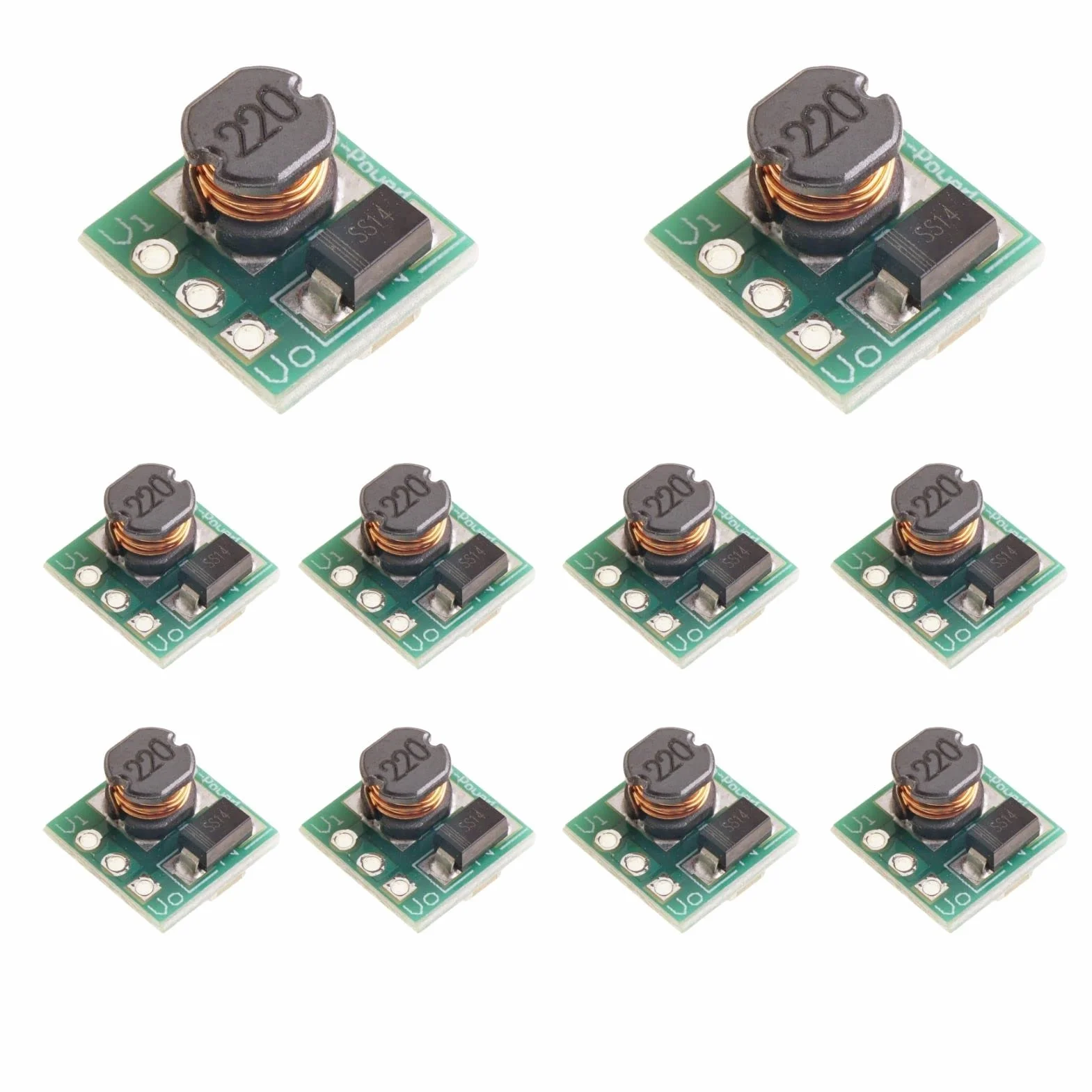 DC Step Up Boost Converter 0,8-3,3 V a 3,3 V Mini Convertitore di Tensione Alimentatore di Rete (10 Pezzi)