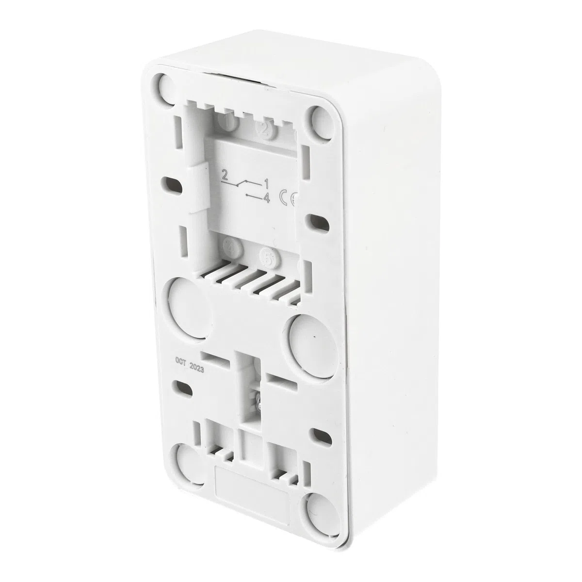 Jandei – Meccanismo con superficie in policarbonato bianco 10 A, 250 V (interruttore a 2 fasi + spina Schuko)