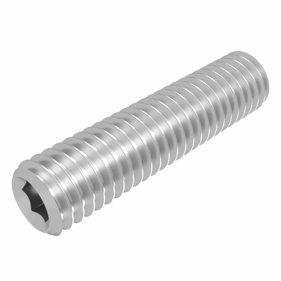 SECCARO Grani con punta conica M6 x 25 mm, acciaio inossidabile V2A VA A2, DIN 913 / ISO 4026, esagono interno, 20 pezzi