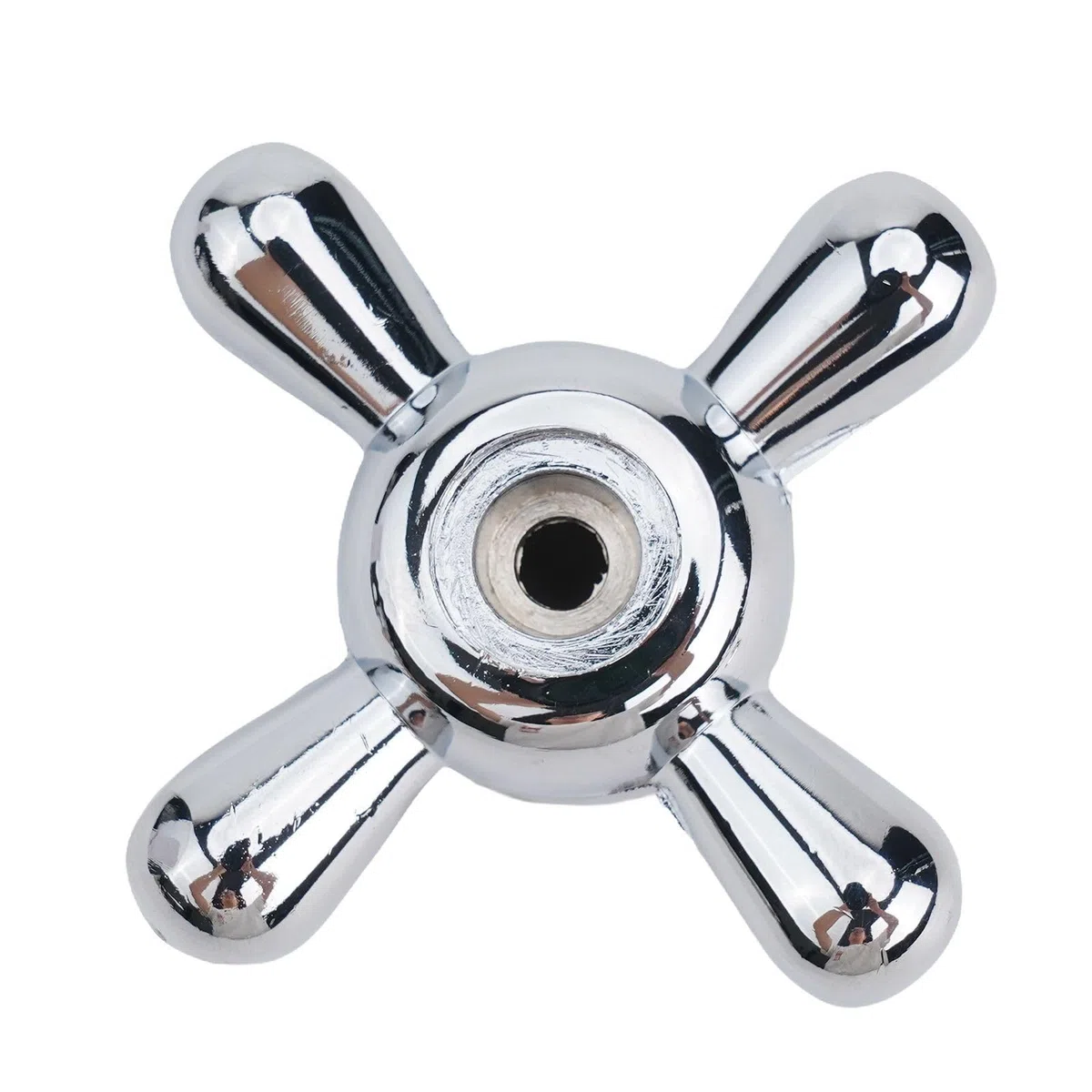 Maniglia per rubinetto, manopola per rubinetto, maniglia della valvola dell'acqua, 8 mm, in lega 20, ricambio per miscelatore da cucina e bagno, confezione da 2 pezzi, argento