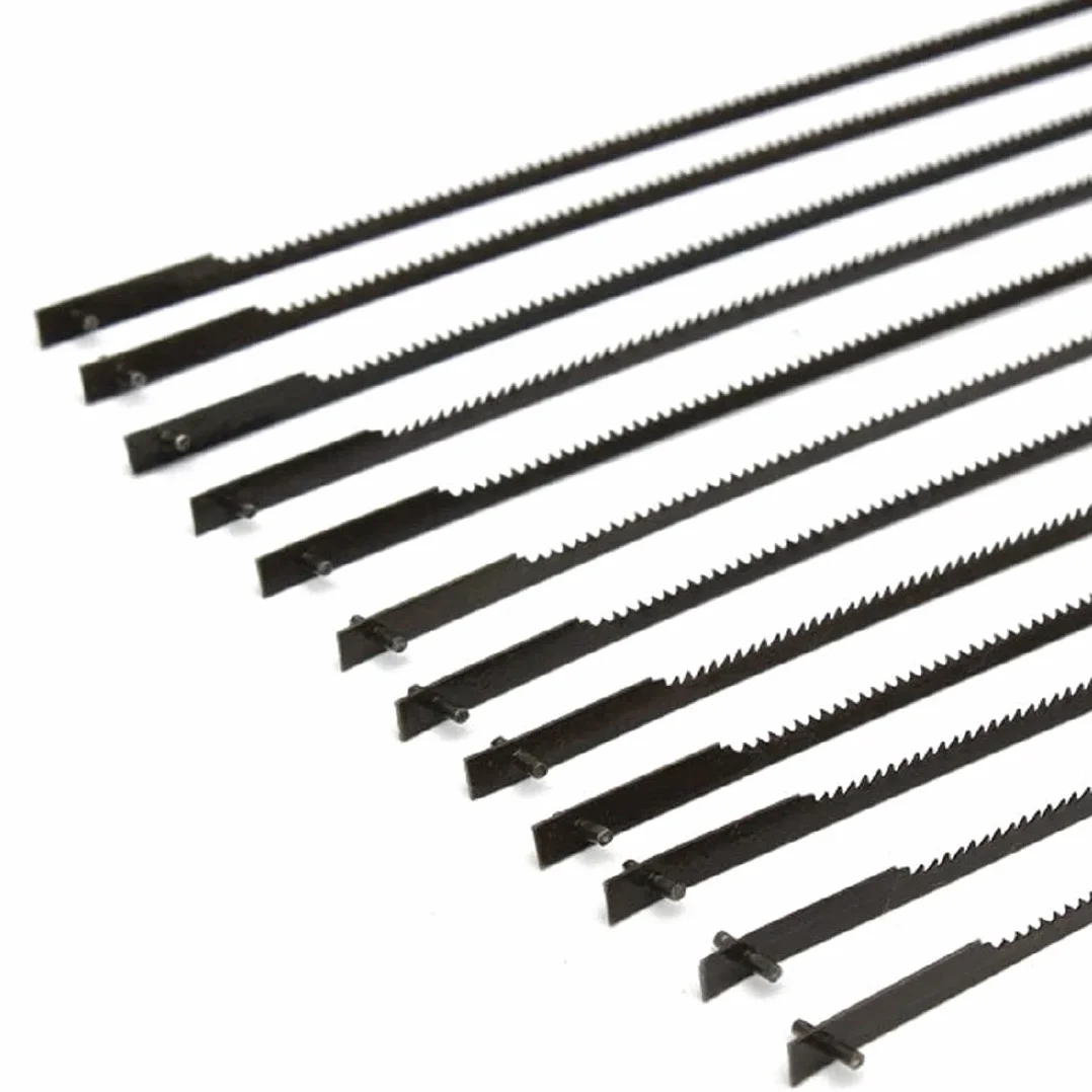 MASUNN 12Pcs 5 Pollici 10/15/18/24 TPI 125Mm Appuntato Scroll Sega Lama Legno Lavoro Strumenti Di Potere Accessori