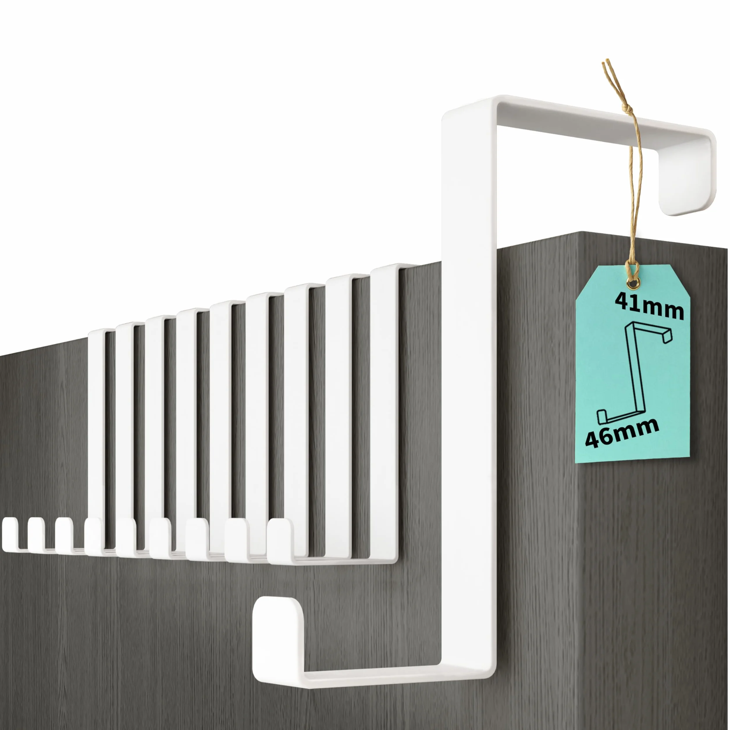 Appendiabiti da Porta in Acciaio Inox Impermeabile - Gancio Porta con Alta Capacità di Carico