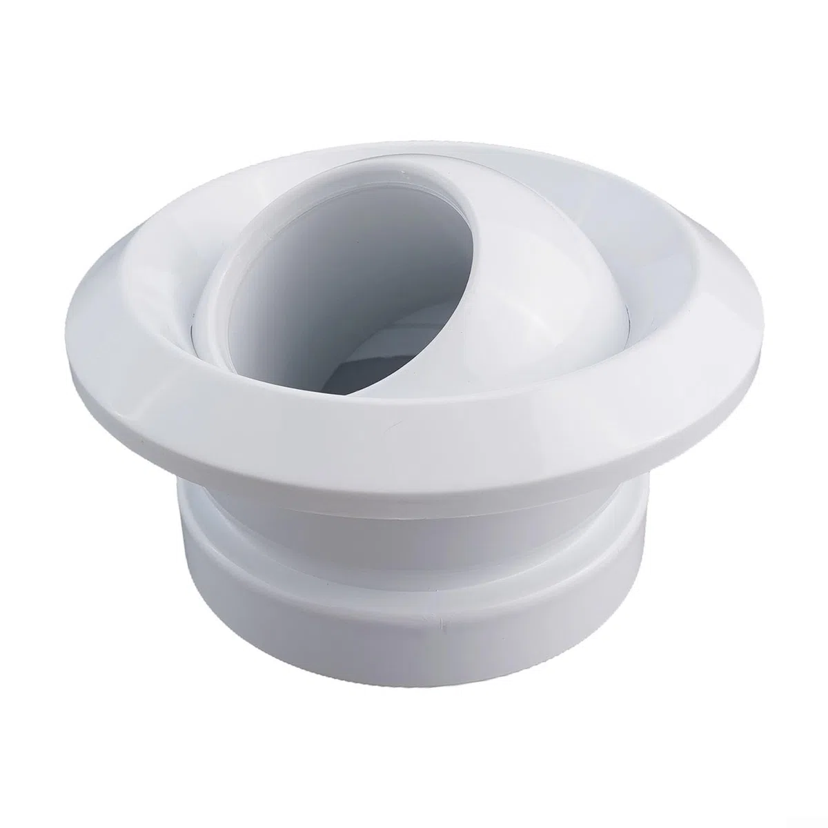 Diffusore d'aria rotondo da 15,2 cm, regolabile, girevole, a sfera, per condotti da parete, soffitto, soffitto