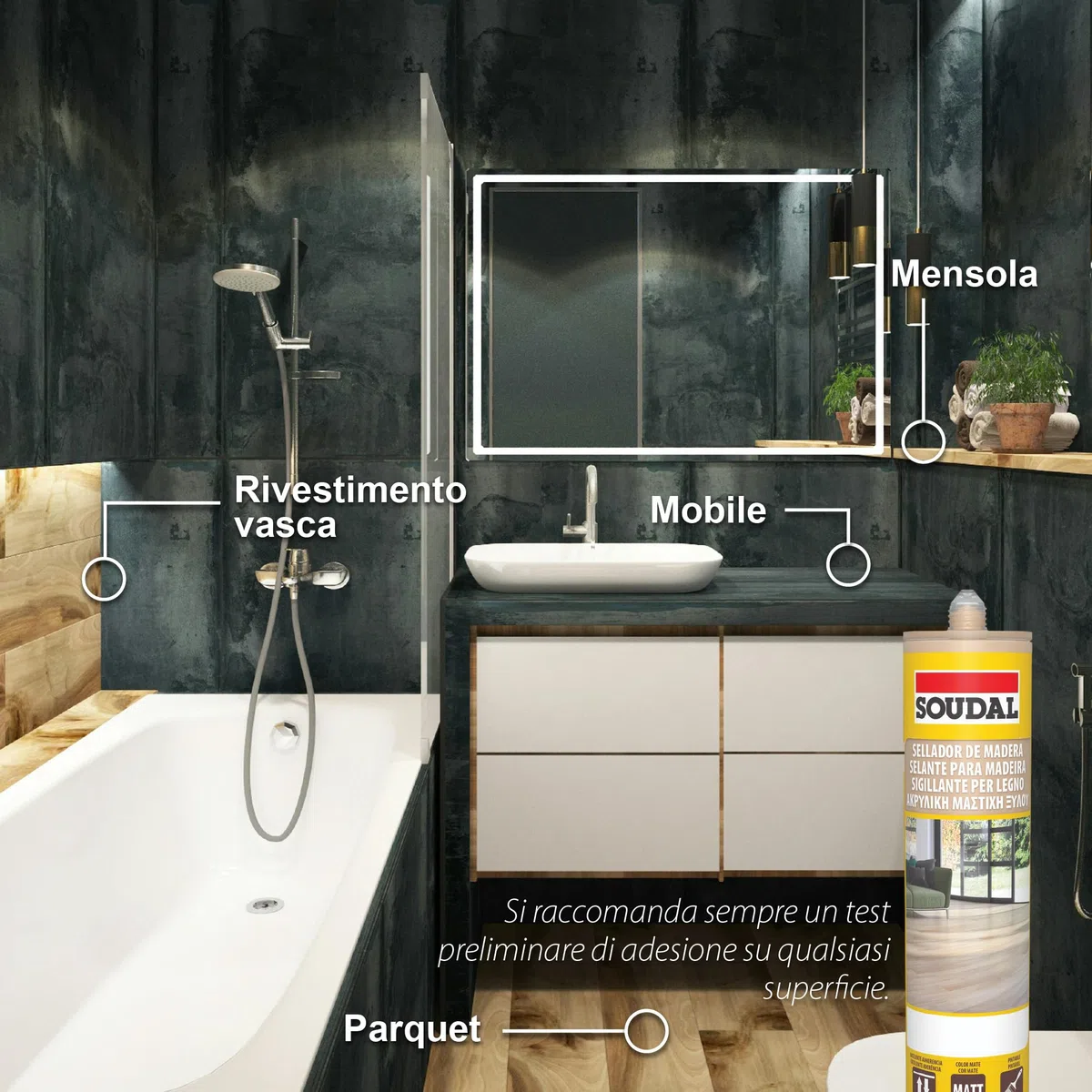 Soudal 14125621 â€“ Sigillante per legno 300 ml 14125621 rovere