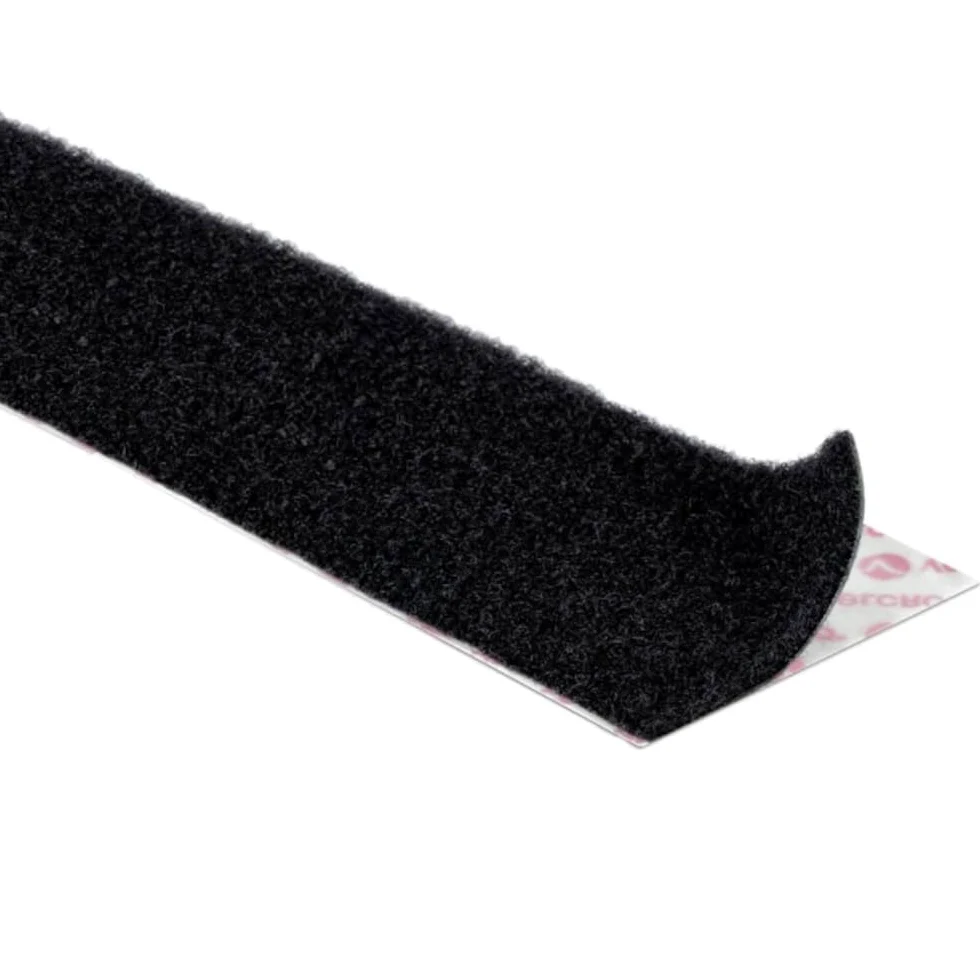 Velcro Brand PS51/PS52 Ultramme - Nastro adesivo in velcro resistente per uso industriale, larghezza 5,1 cm (nero, 5,1 cm - 1,1 m)