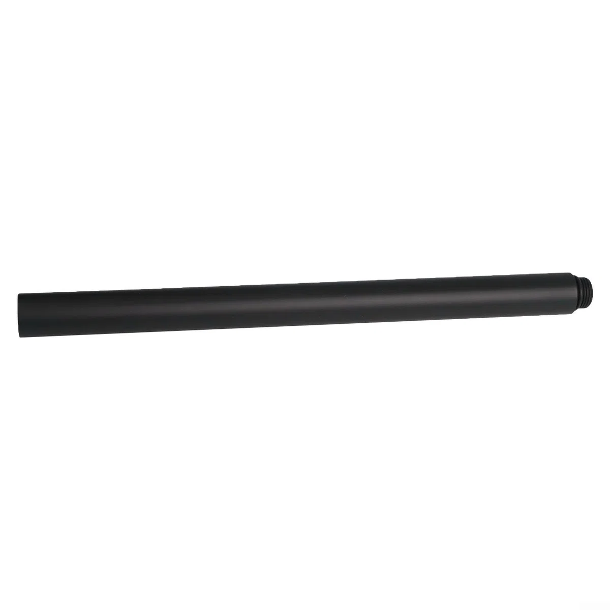 Asta di prolunga per sistema doccia, 30 cm, in acciaio inox, prolunga per soffione doccia, cromata, colore nero