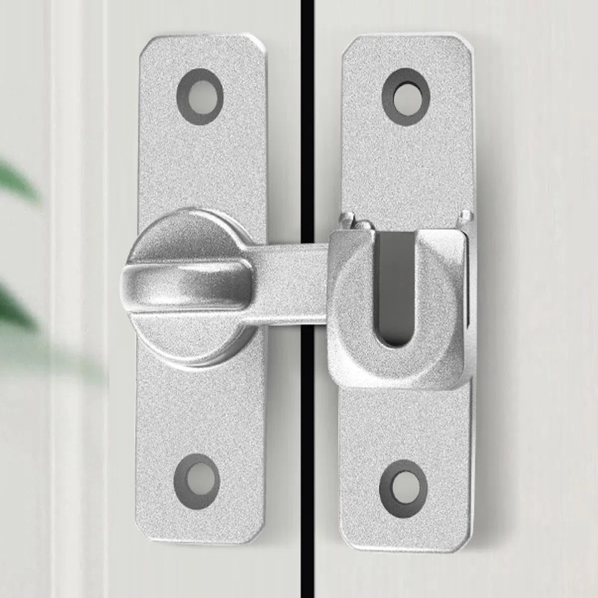 2 chiavistelli per porta in acciaio inox, con 8 viti, serratura a chiavistello, serratura a 90/180 gradi, serratura scorrevole con fibbia a chiavistello, per porte, finestre, armadi