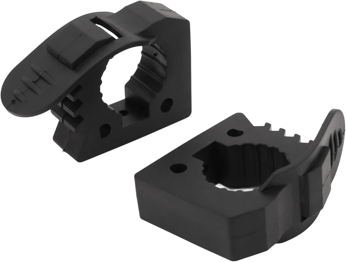 2 morsetti in gomma a sgancio rapido per strumenti di diametro da 2,5 cm a 3,8 cm, supporto per attrezzi resistente con vestibilità regolabile per UTV ATV, camion, barca, treno, design pratico e