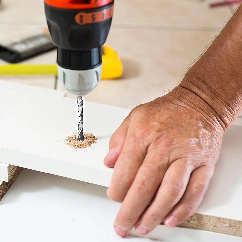 Punta Elicoidale Extra Lunga 200mm HSS 5mm Punte per Trapano per Tasca Manuale Accessori per Utensili