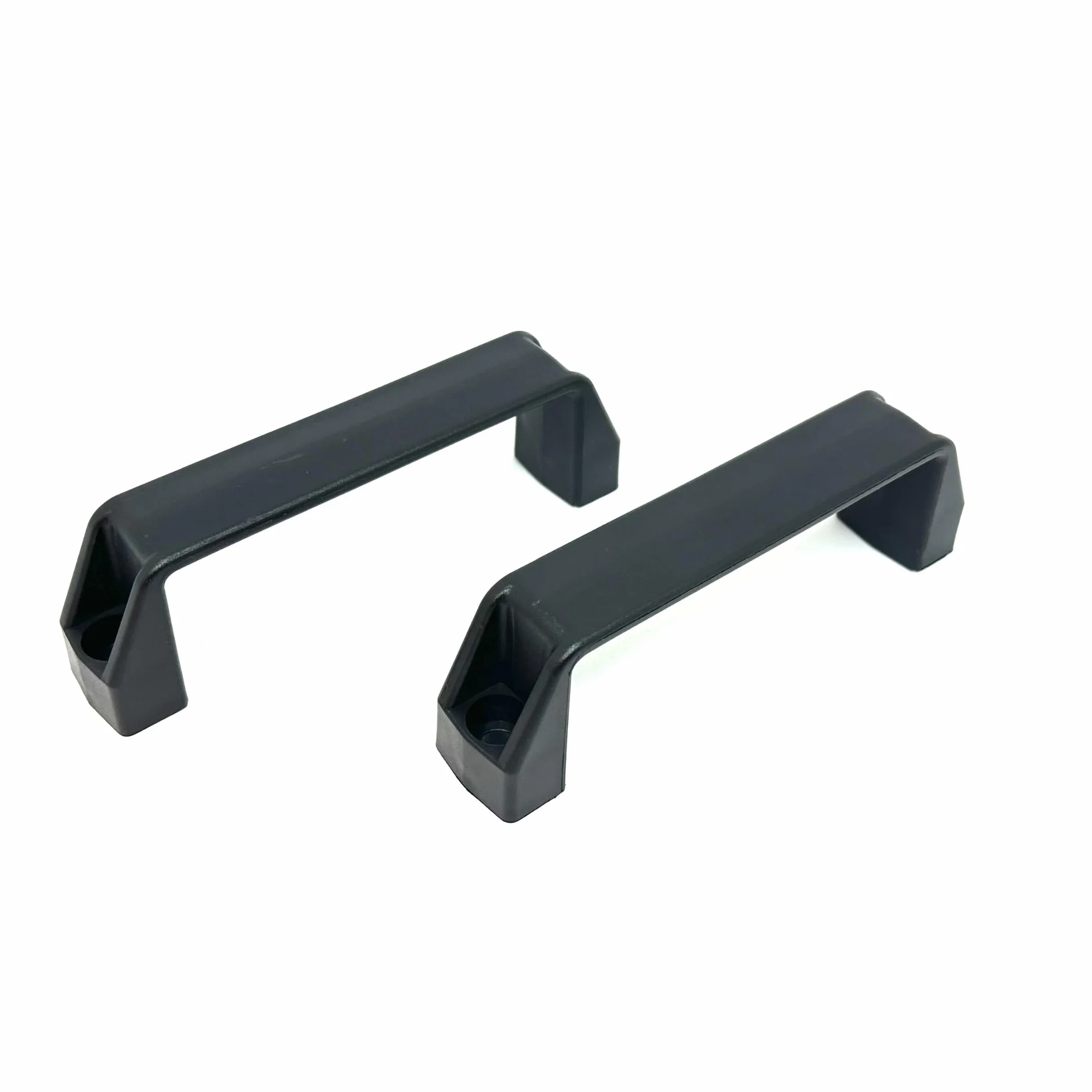 4 Maniglia in Plastica Rinforzata PA, Made in Italy – Set 4 Maniglie Industriali Ergonomiche per Mobili, Sportelli e Pannelli – Resistente agli Urti, Umidità e Raggi UV (4, Nero Opaco, 21x145)