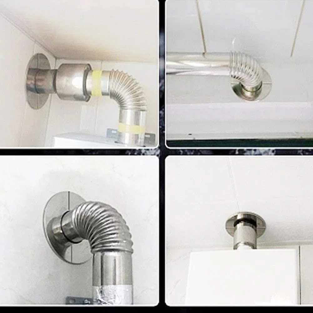 Rosetta per tubo stufa, copertura in acciaio inox, manicotto per tubo, supporto per camino, ginocchio per stufa, rosetta per cappa del camino, piastra di base (DN 80mm)
