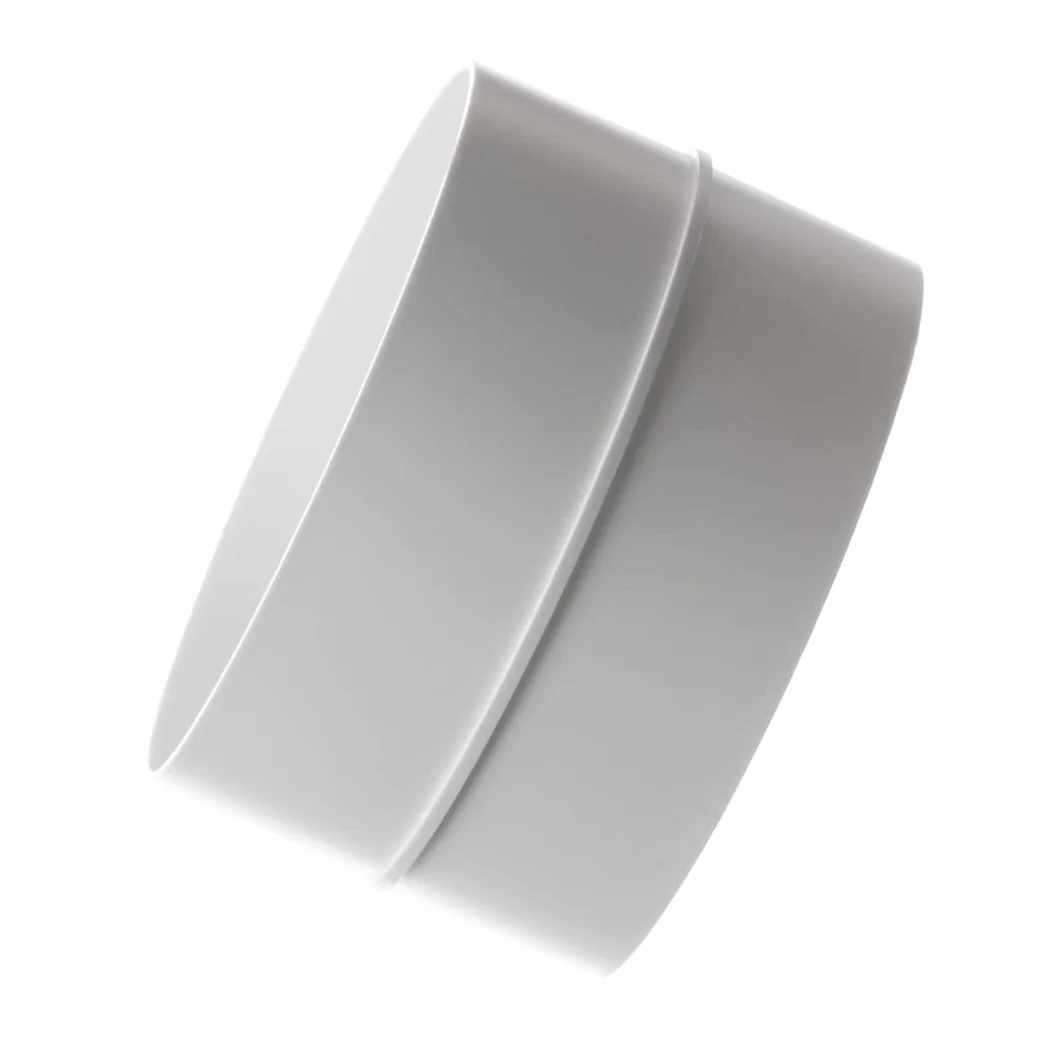 Ø 100mm Connettore Per Tubo Tondo - Giunto/Raccordo per Tubi di Ventilazione - Plastica PVC
