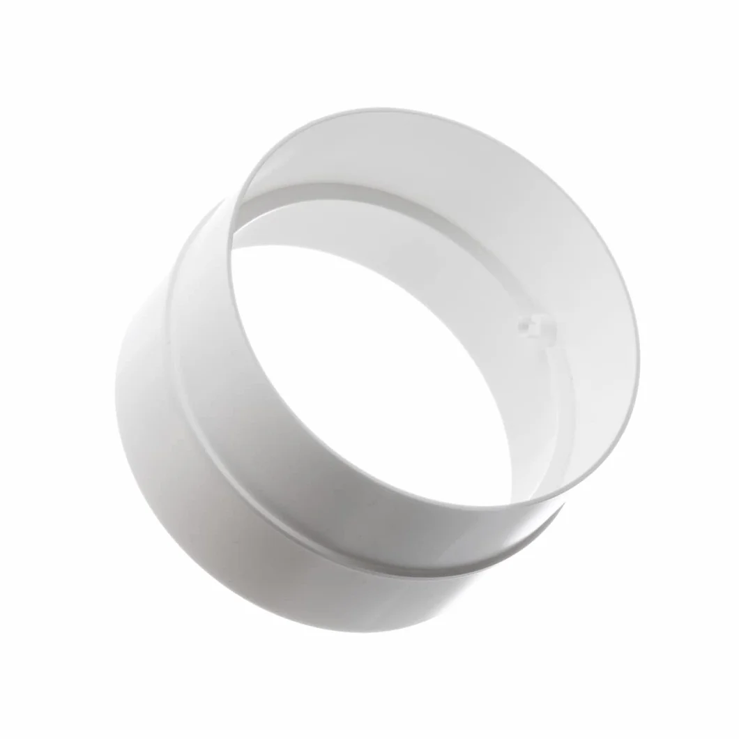 Ø 100mm Connettore Per Tubo Tondo - Giunto/Raccordo per Tubi di Ventilazione - Plastica PVC
