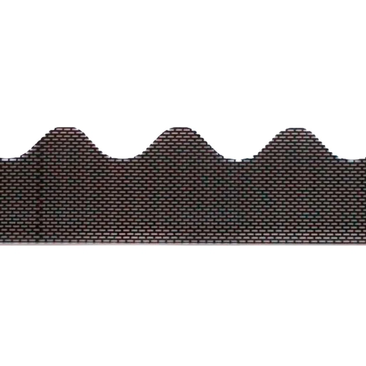 Fassadenprofile Profilo di ventilazione di gronda ondulato, 105 cm, PVC Nero, adatto al profilo di lamiera ondulata 6, ventilazione ottimale di facciate e tetti