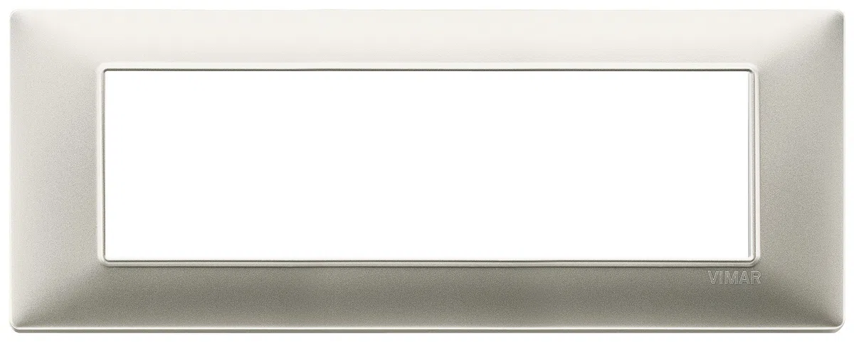 Vimar Placca 7 m, Nichel Opaco