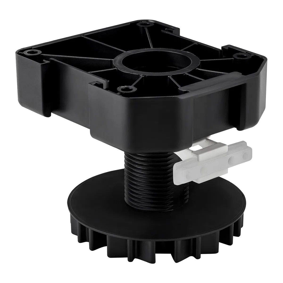 SOTECH Set di 4 Gambe Per Mobili Gambe Per Zoccolo Gambe Regolabili 55mm | Altezza regolabile nera | Supporta fino a 500 kg | Set completo