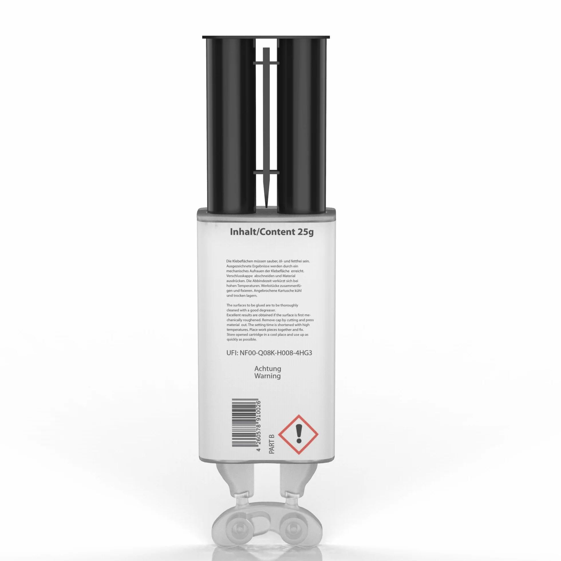 DIP-Tools KLEBFIX Colla Bicomponente Epossidica per Legno Metallo Vetro Plastica 25ml