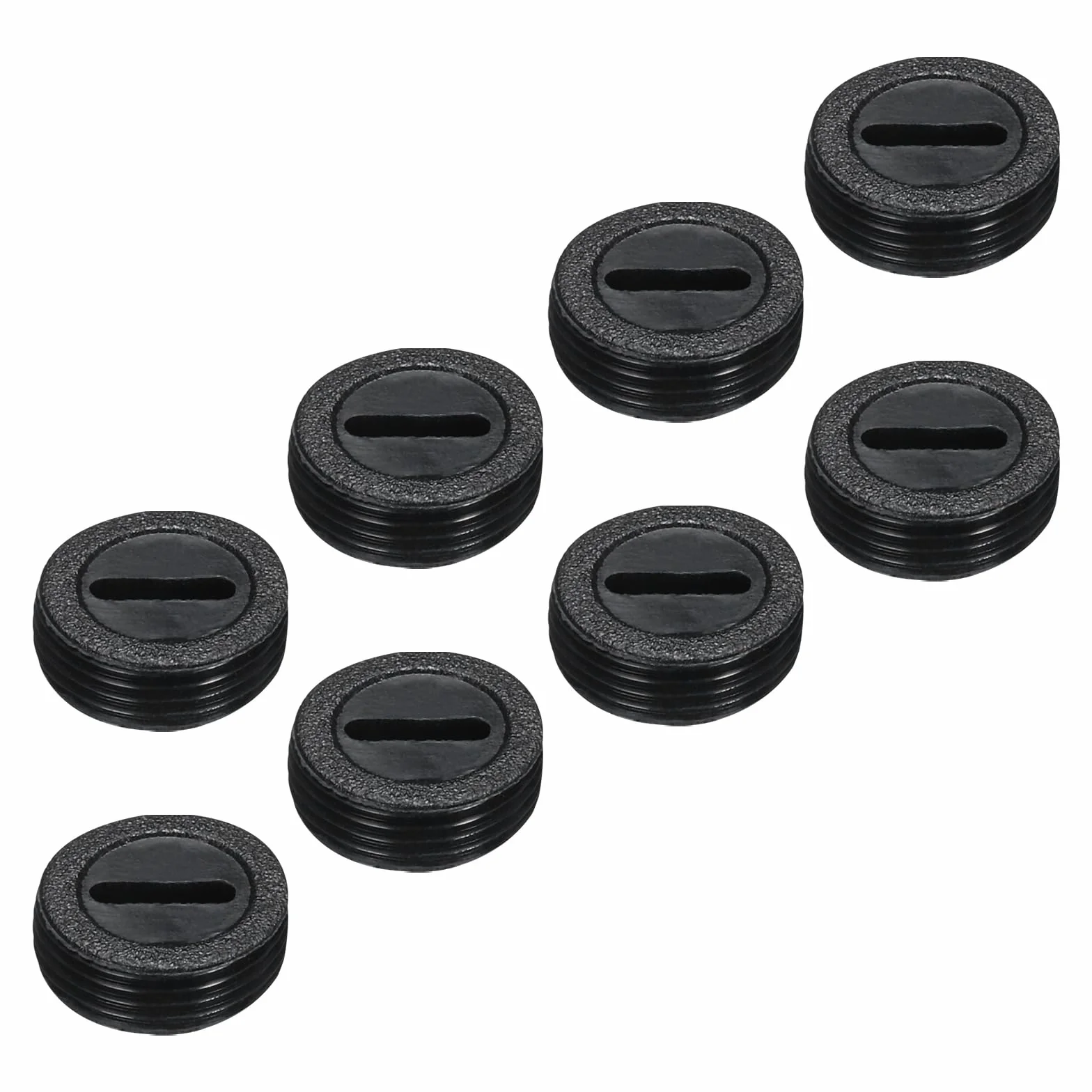 QUARKZMAN Tappo Portaspazzole in Carbone Copertura Plastica per Spazzola Elettrica del Motore Filo Nero Diametro Esterno 14mm/0,55" Altezza 5mm/0,2", 8pz