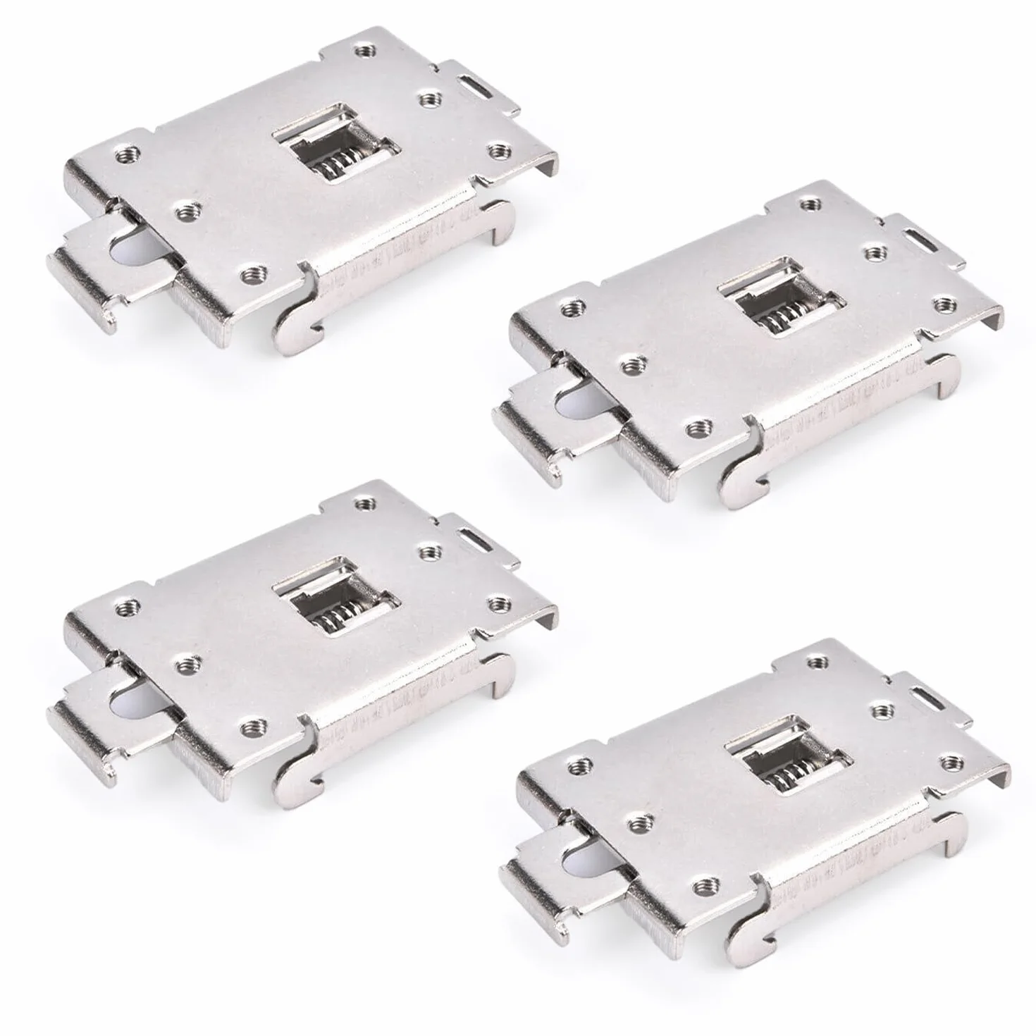 4 Pezzi Clip di Fissaggio per Relè a Stato Solido, Con Viti di Fissaggio, Garantisce una Tenuta Stabile, Adatta All'adattatore per Guida DIN da 35 mm, per Il Montaggio di Relè (dimensioni uniformi)
