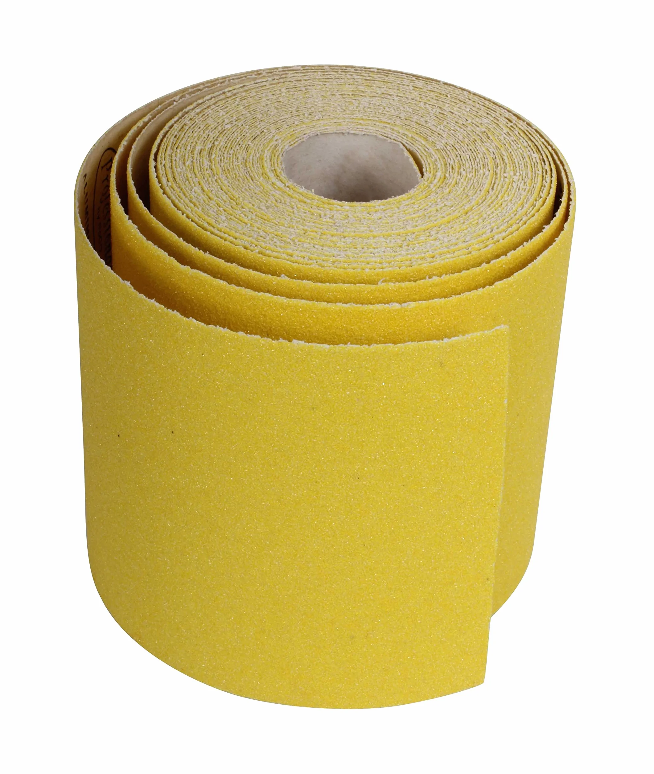 ProDec 10m Rotolo 60 Grana grossa Giallo Ossido di Alluminio Carta abrasiva per la levigatura di legno, vernice, gesso, stucco, metallo e altro, larghezza 115mm Carta abrasiva