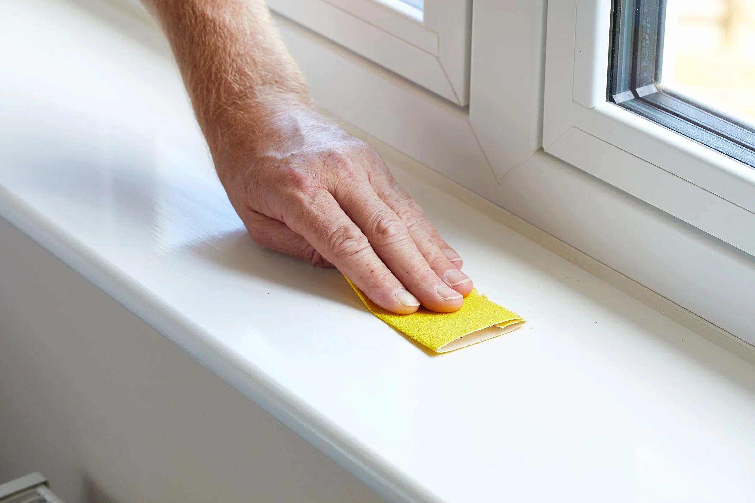 ProDec 10m Rotolo 60 Grana grossa Giallo Ossido di Alluminio Carta abrasiva per la levigatura di legno, vernice, gesso, stucco, metallo e altro, larghezza 115mm Carta abrasiva