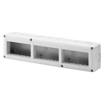 Gewiss Contenitore Per Apparecchi System Protetto 12 Posti Moduli 4x3 Grigio Ral 7035 IP40 GW27007