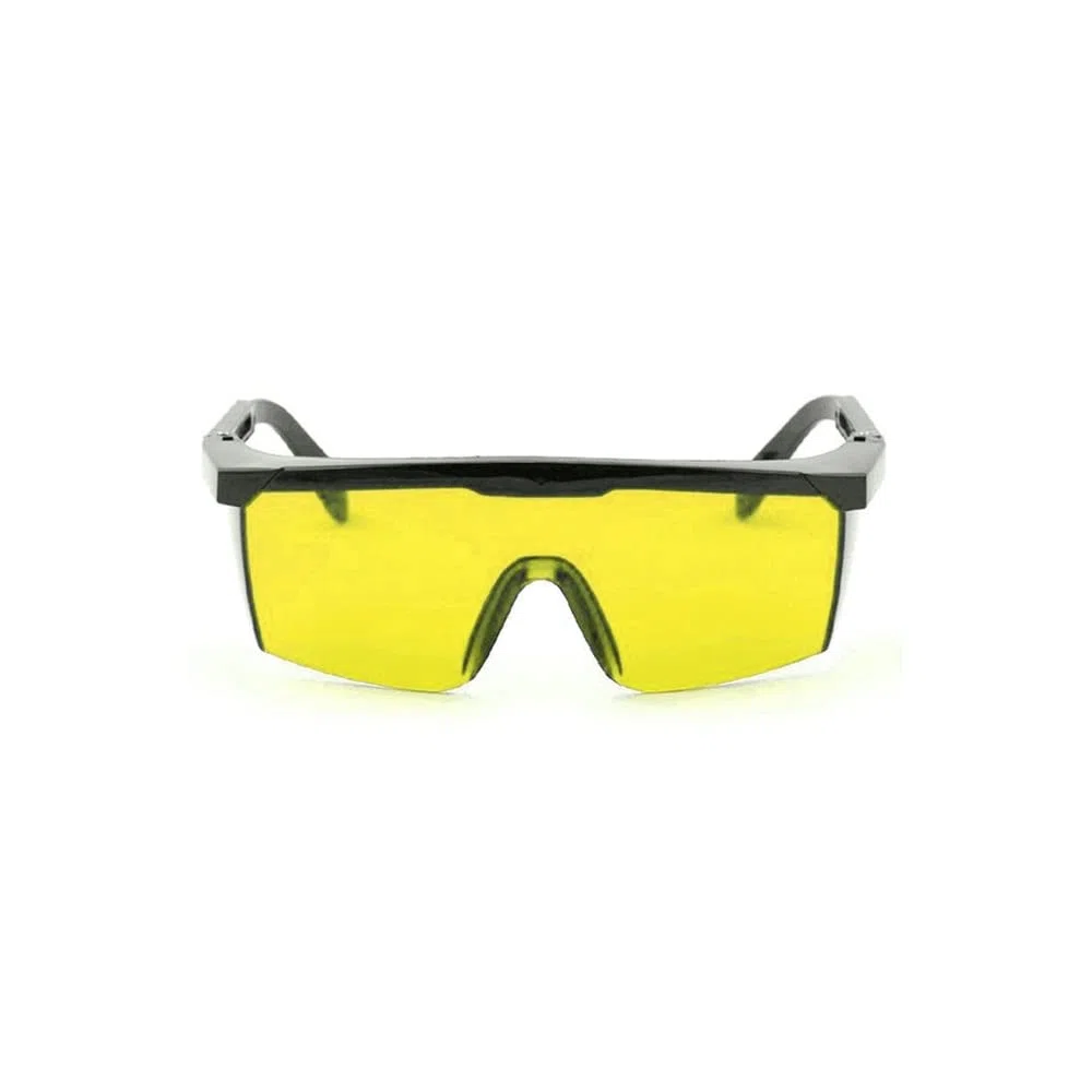 TopHomer Laser Goggles, Wrap-around 190nm-540nm Lunghezza d'onda Laser Occhiali di sicurezza OD +5 Lavoro Occhiali protettivi per la protezione degli occhi - Giallo