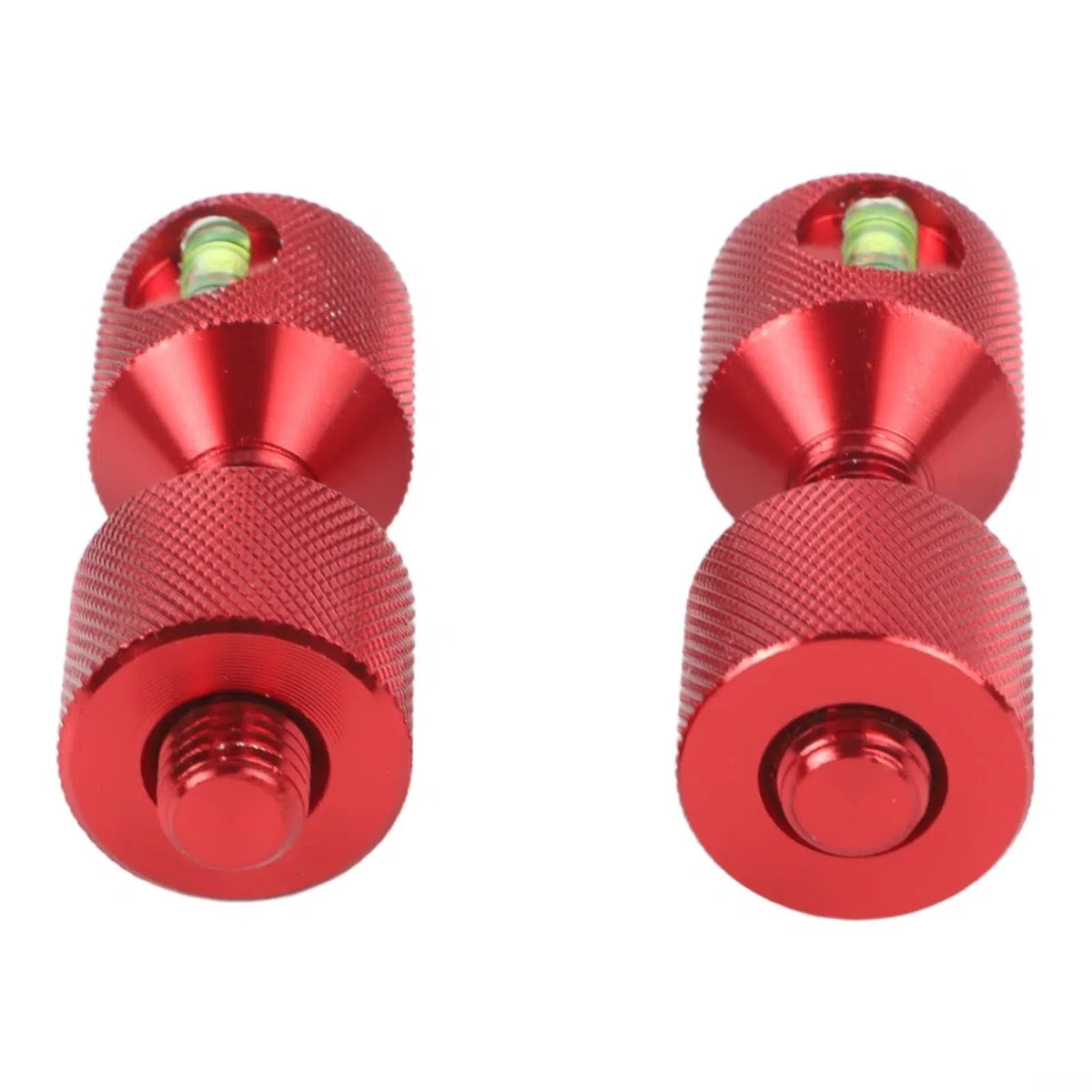 2Pcs 1-1/8 Pollice Due Fori Flangia Allineamento Pin Con Livello Integrato, Strumento Di Centraggio Flangia Tubo In Alluminio Per 1/2-14 Pollici 150LB