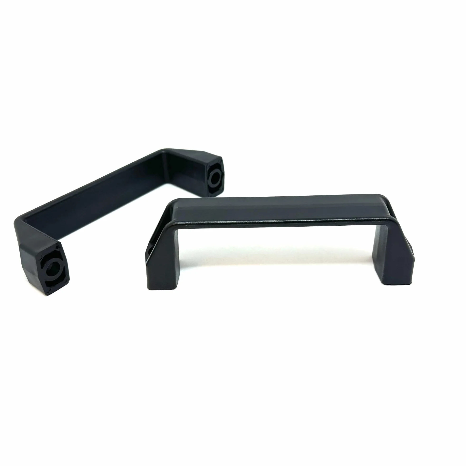 4 Maniglia in Plastica Rinforzata PA, Made in Italy – Set 4 Maniglie Industriali Ergonomiche per Mobili, Sportelli e Pannelli – Resistente agli Urti, Umidità e Raggi UV (4, Nero Opaco, 21x145)