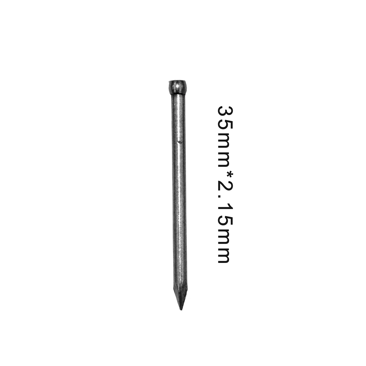 OMOTOOL Hardware Set di assortimento chiodi in acciaio al carbonio (100 pezzi), chiodi zincati per appendere quadri e lavorazione del legno, chiodi in acciaio per calcestruzzo per battiscopa e