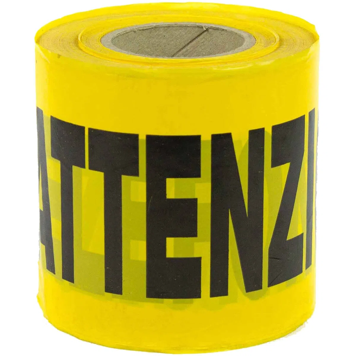 Rotolo Nastro Segnaletico Alta Visibilità in Polietilene cm 10x200 mt per Segnalazione Tubi e Cavi Interrati Per Ediliza e Lavori Stradali (Per Cavo Telefonico - Giallo)