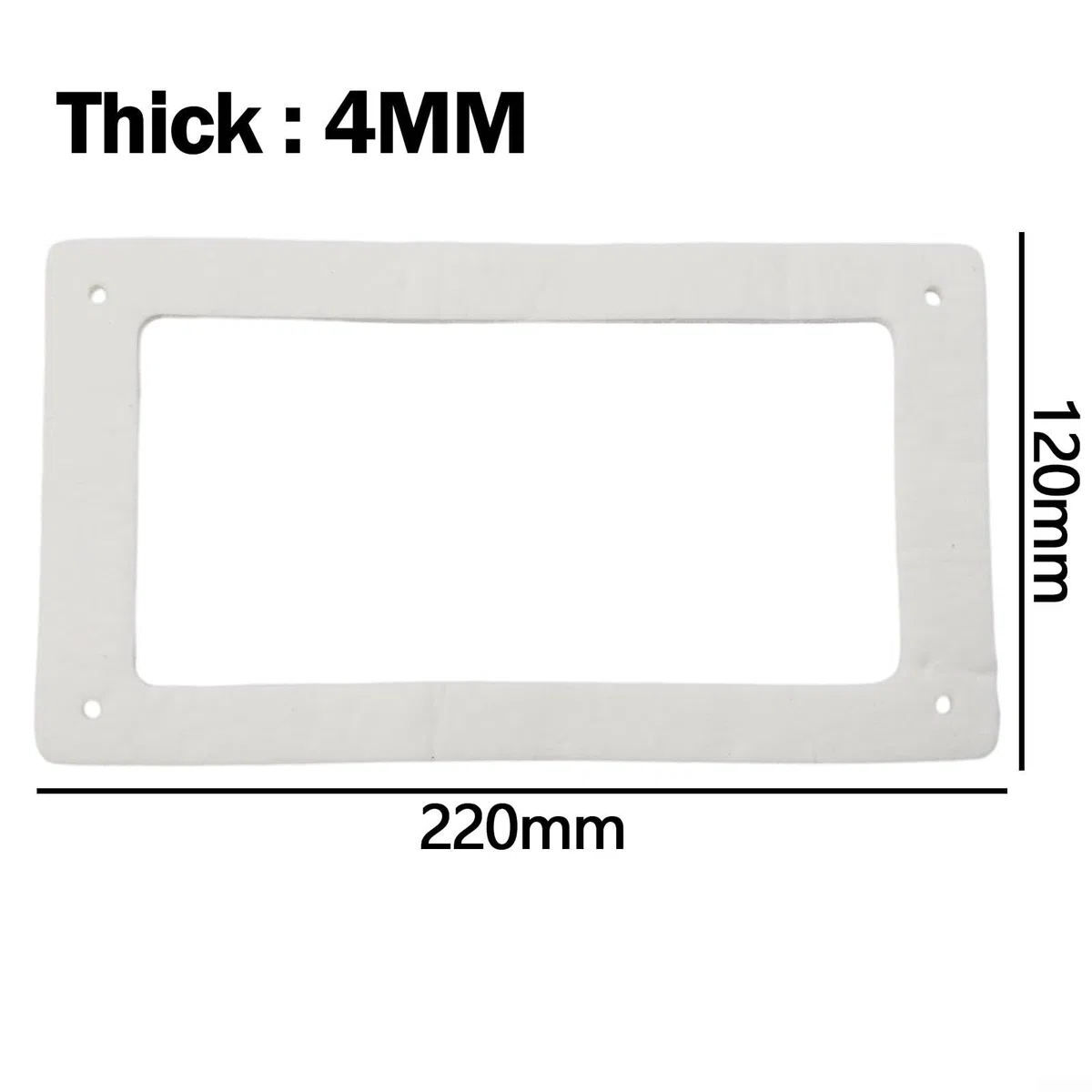 MCZ - Guarnizione per ispezione stufa, 220 x 120 x 4 mm, in fibra di ceramica, resistente alle alte temperature, per stufe a pellet MCZ ad alta efficienza energetica