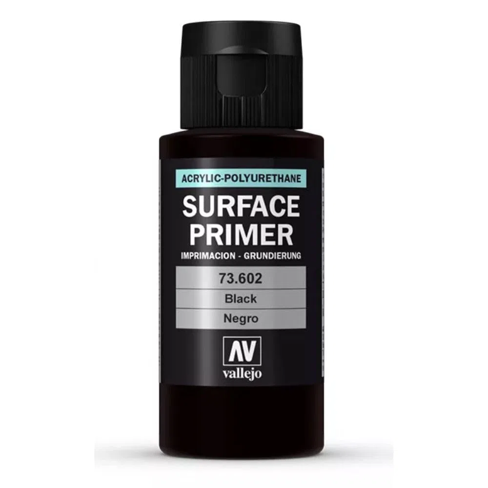 Vallejo Surface Primer - Primer poliuretanico da 60 ml, Nero