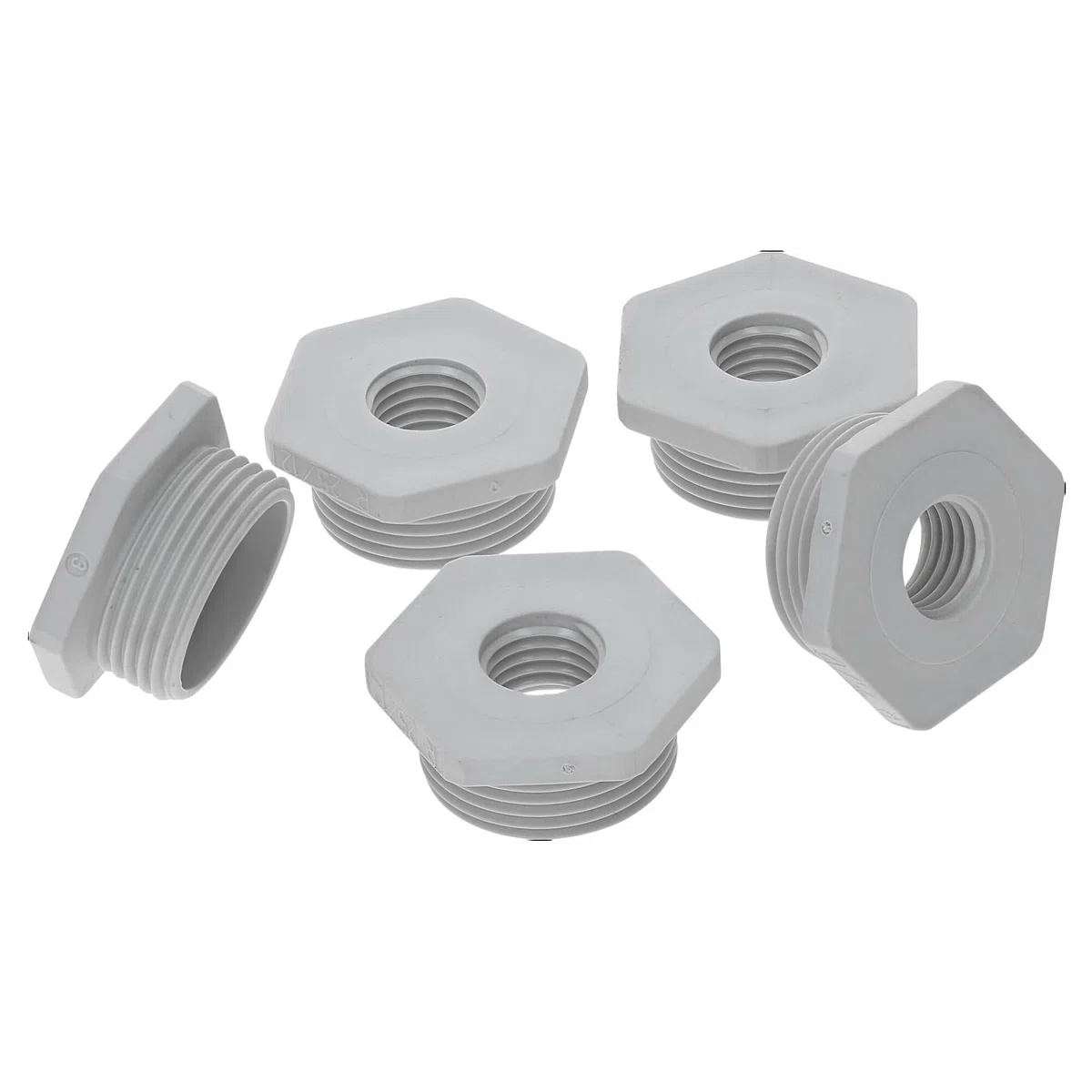 Kalitec G6251600 Riduzione M25/M16 Plastica Grigio Chiaro I Riduttore Raccordo Raccordo esagonale I M16 Filettatura interna I M25 Filettatura esterna I IP68