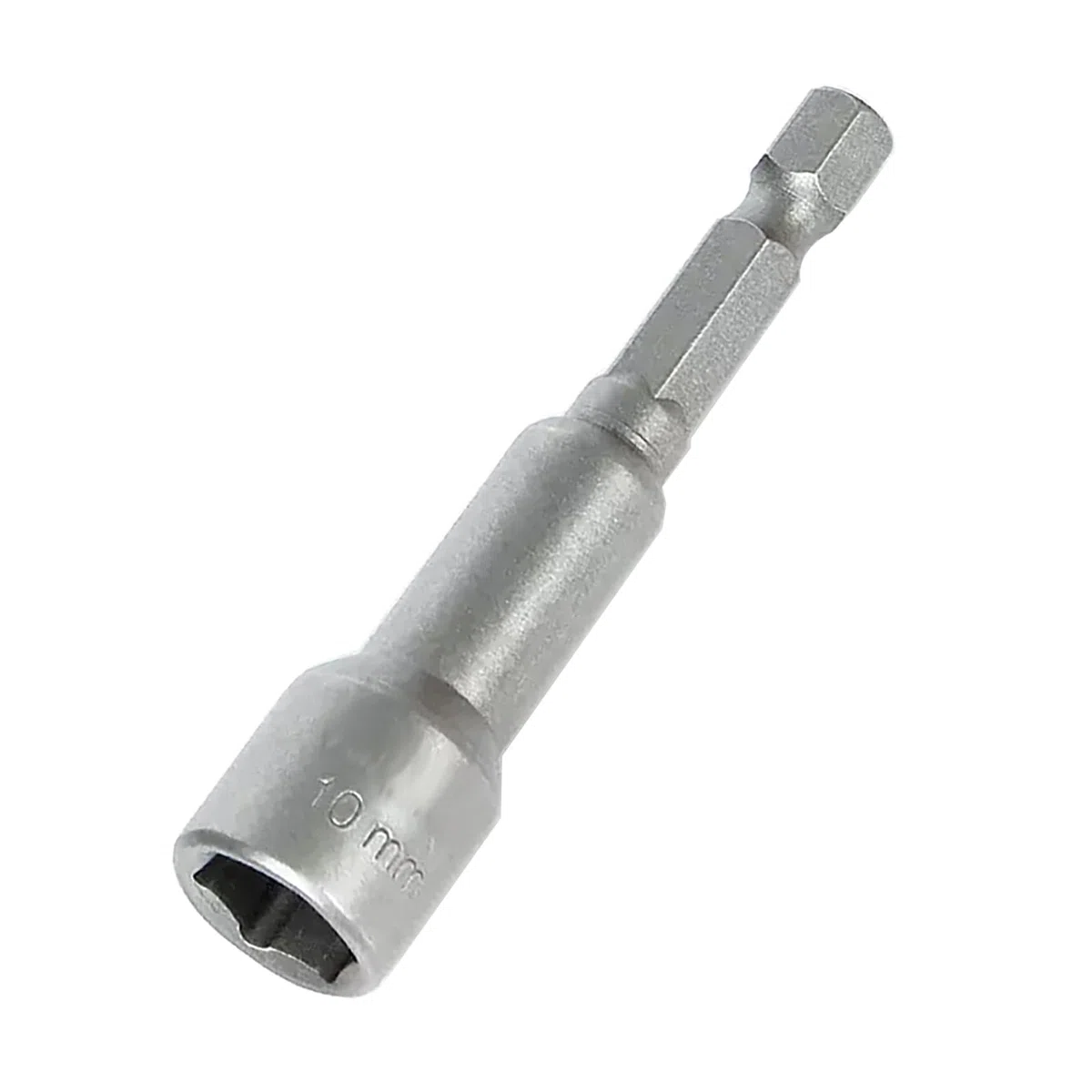 Set di chiavi a bussola magnetiche con codolo esagonale da 10mm, per trapani, avvitatori e adattatori., grigio