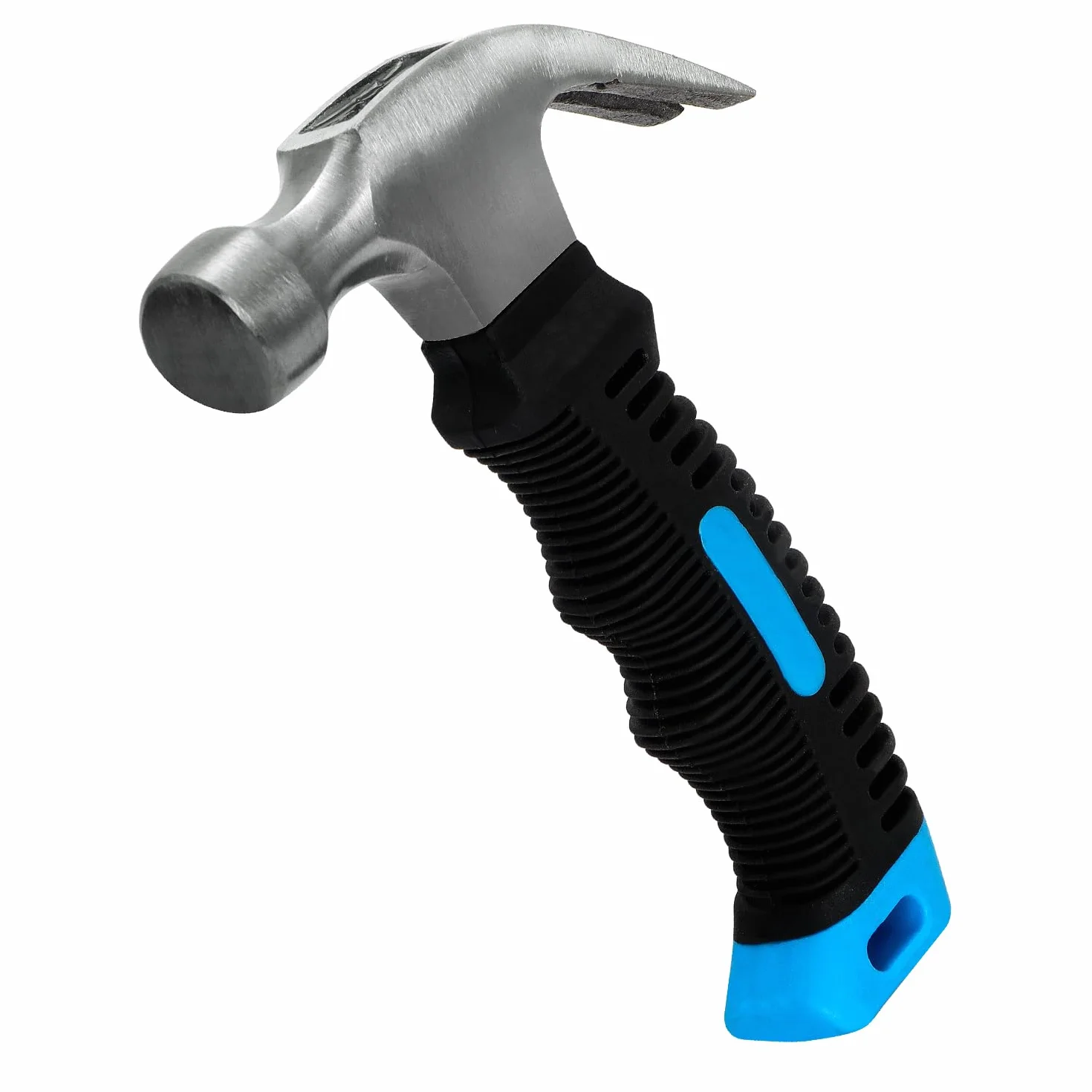 Stubby - Martello da carpentiere Glat Hammer antiscivolo, piccolo, multifunzione, con manico antiscivolo, per fai da te, riparazione, campeggio, lavori di legno, manutenzione della casa