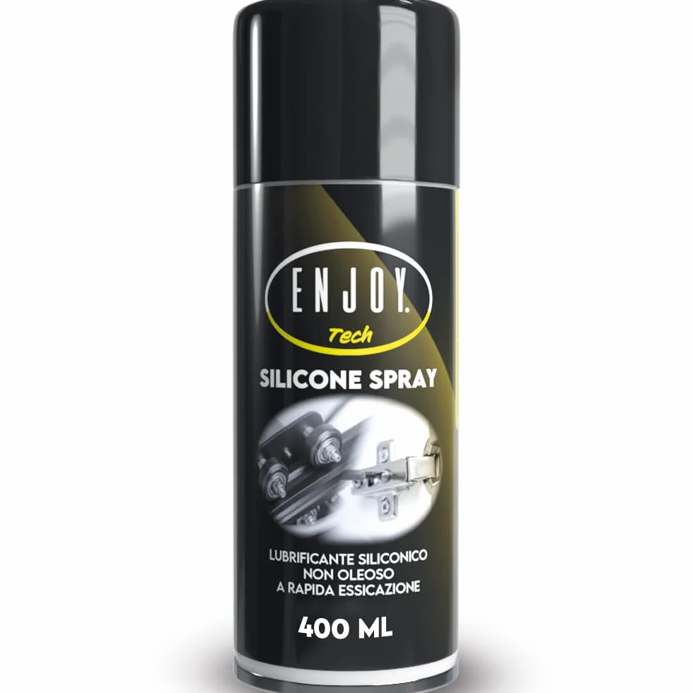 ENJOY TECH Silicone Spray Lubrificante 400 ml Protezione Anticorrosione Impermeabile Made in Italy